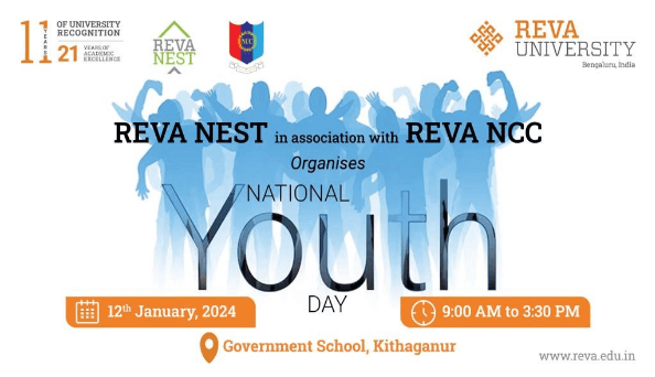 REVA NEST organizes National Youth day and Education on Wheels